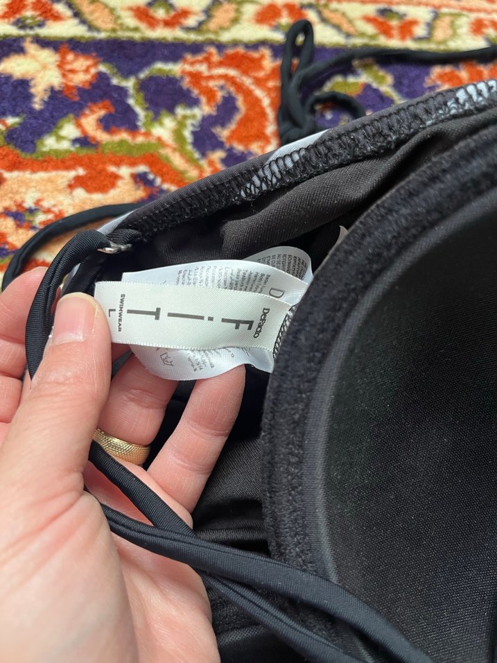 Zebra Desenli Siyah Kadın Mayo - Görsel 2