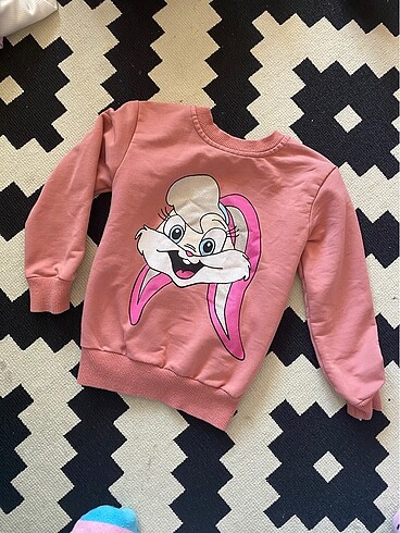 4 Yaş Beden pembe Renk Kız çocuk sweat