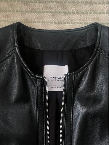 xs Beden Mango deri ceket