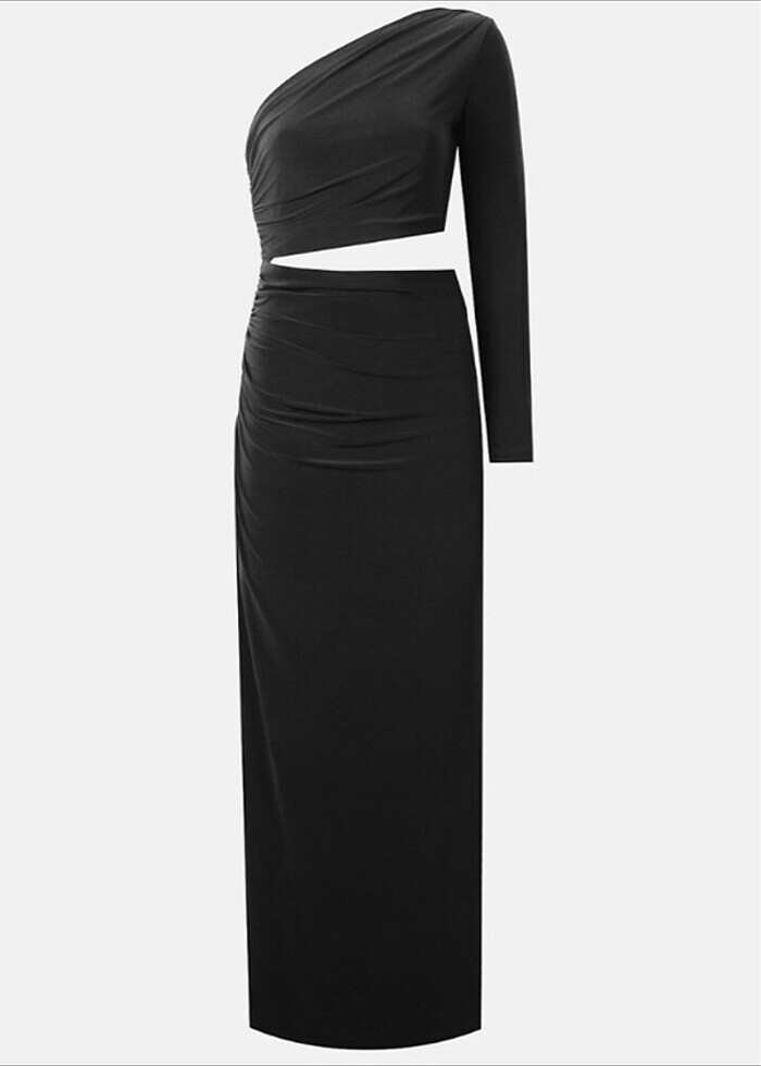 BEL VE KOL DEKOLTELİ ELBİSE - Görsel 3