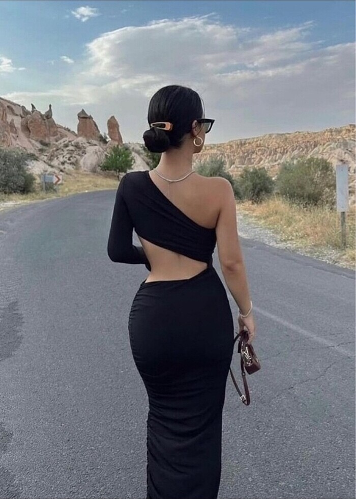 BEL VE KOL DEKOLTELİ ELBİSE - Görsel 2