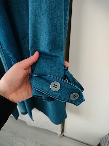 xl Beden mavi Renk Kot trençkot