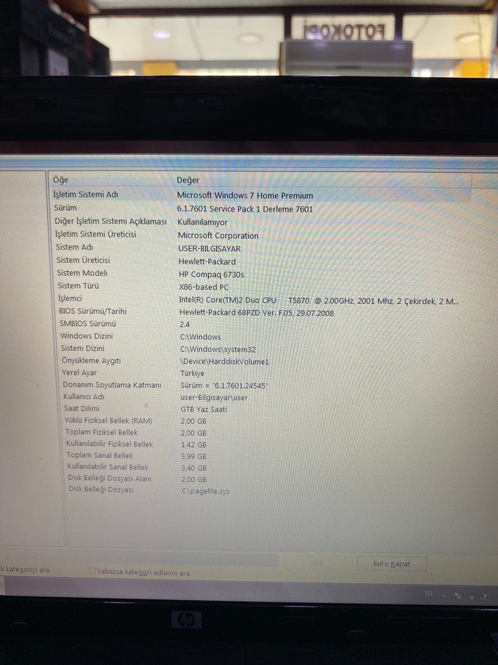 Siyah HP Dizüstü Bilgisayar - Görsel 3