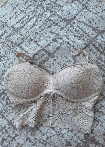 Nakışlı Bohem Kadın Bralet Bej