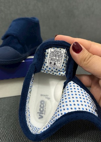 Erkek Çocuk Mavi Sıcak Ev Terliği - Görsel 2