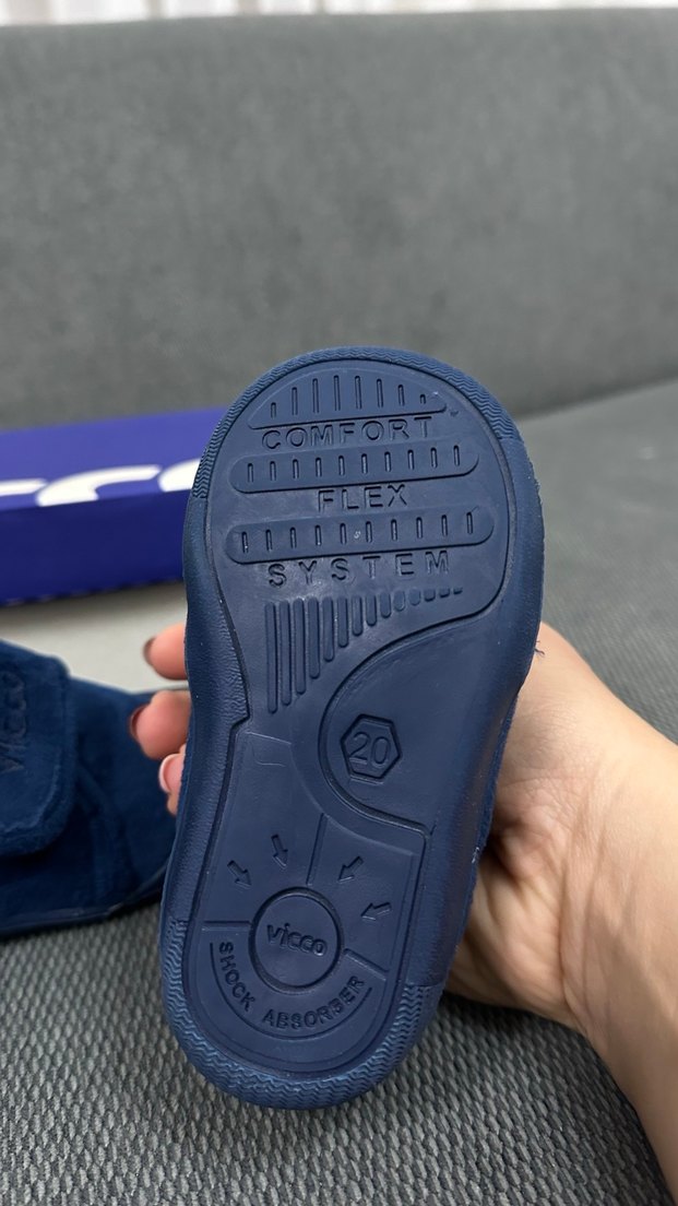 Erkek Çocuk Mavi Sıcak Ev Terliği - Görsel 3