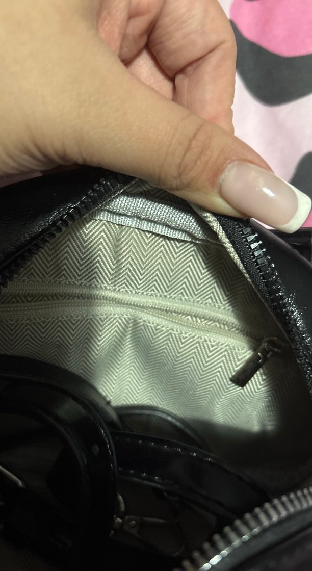 Parlak Siyah Yılan Derisi Desenli Kadın Çanta - Görsel 4