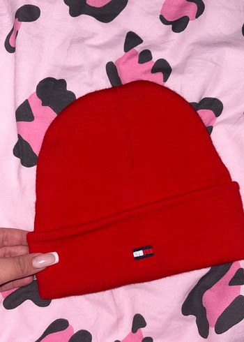 Kırmızı Kadın Örgü Bere - Görsel 2