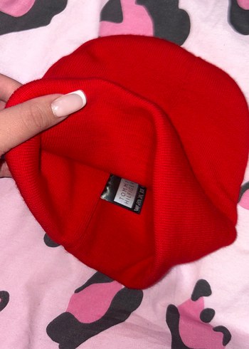 Kırmızı Kadın Örgü Bere - Görsel 3