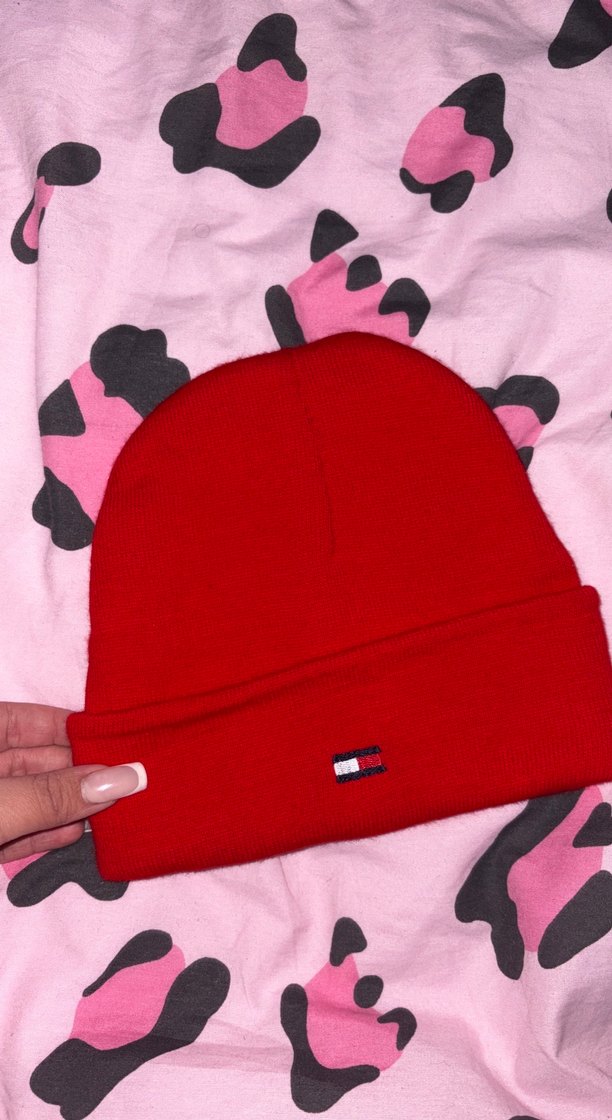 Kırmızı Kadın Örgü Bere - Görsel 2