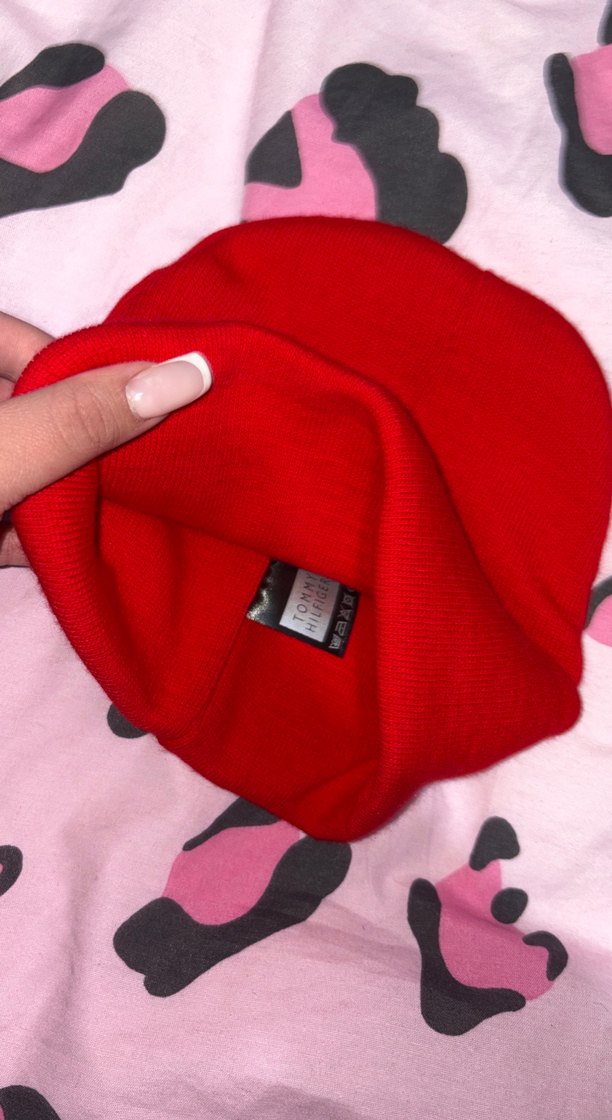 Kırmızı Kadın Örgü Bere - Görsel 3