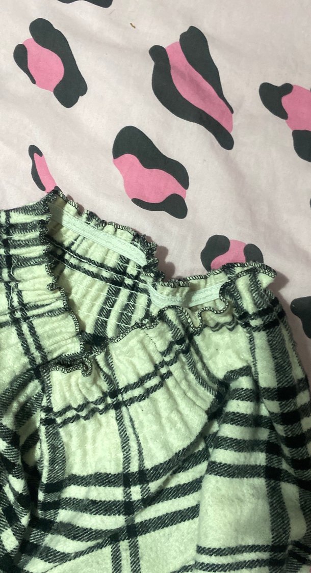 Yeşil Ekoseli Midi Etek - Görsel 2