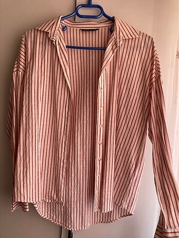 Çizgili oversize gömlek