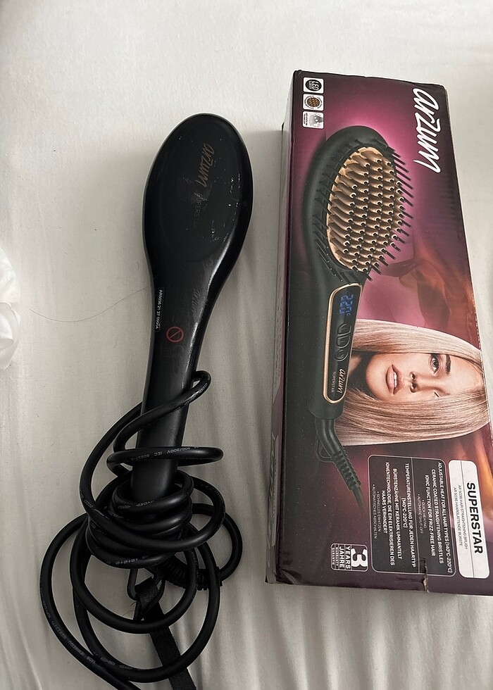 Arzum saç düzleştirici fırça - Görsel 2