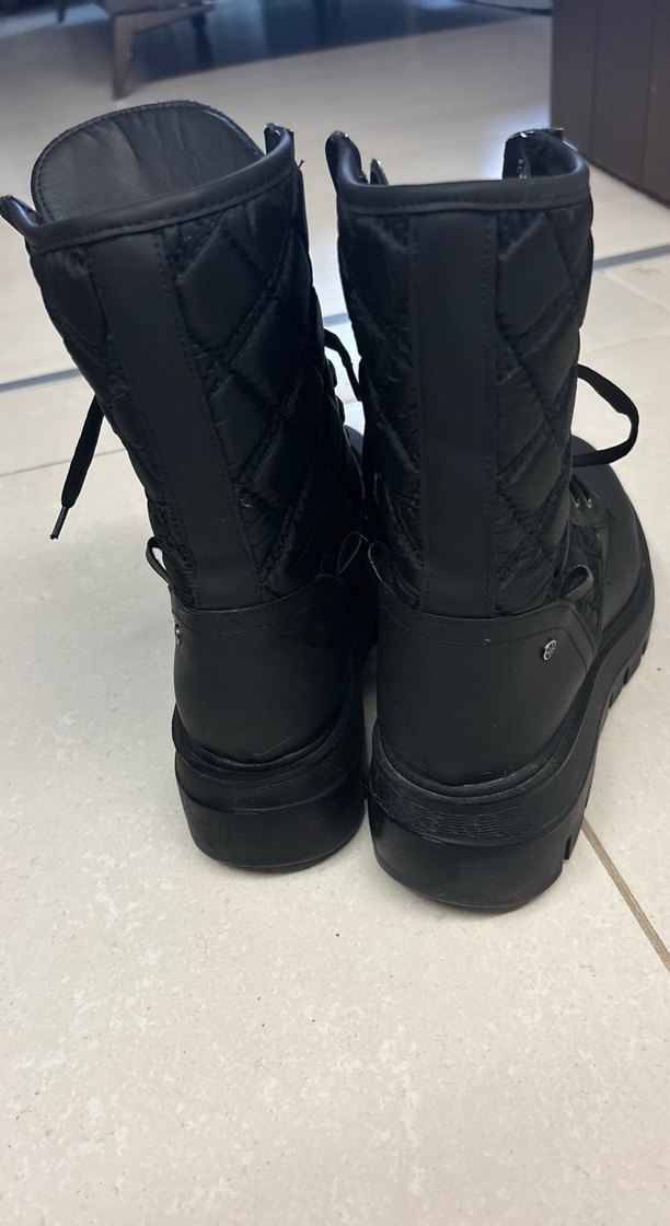 Elle postal tarzı kapitone ayrıntılı postal bot - Görsel 3