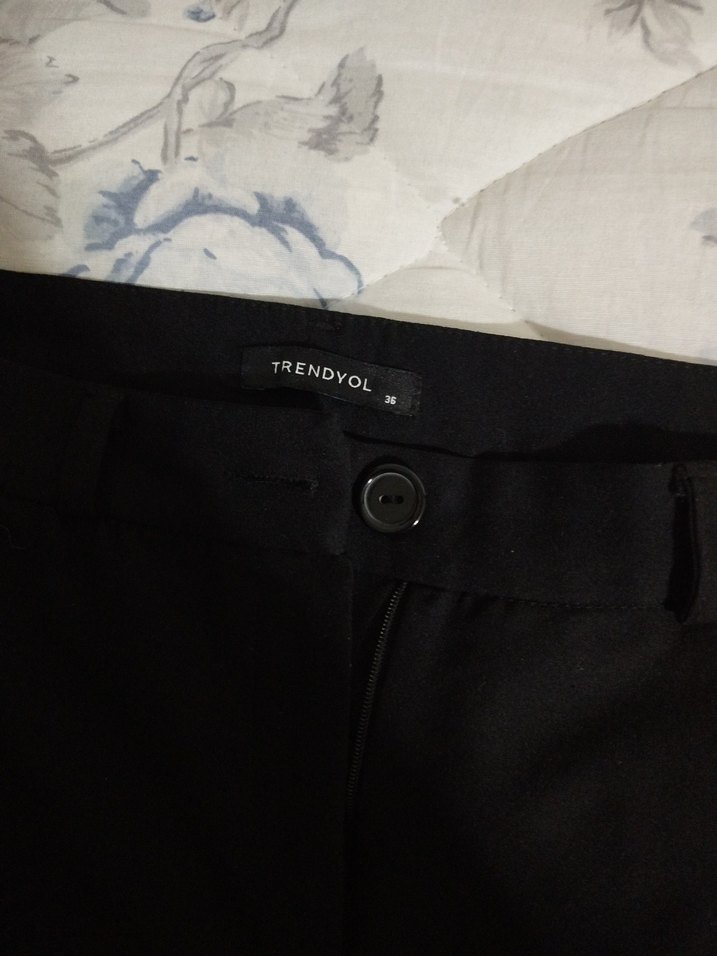 Siyah kumaş pantolon - Görsel 3