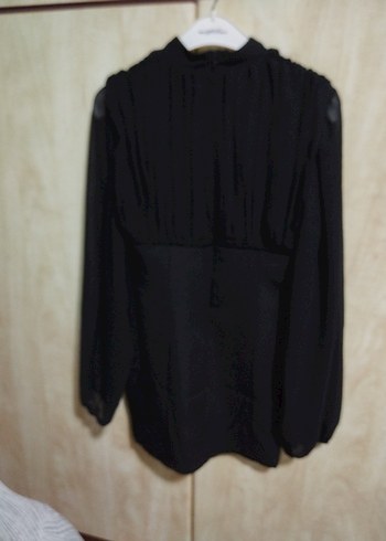 Piliseli Siyah Uzun Kollu mini elbise - Görsel 5