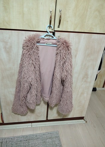 Pembe peluş kürk - Görsel 4