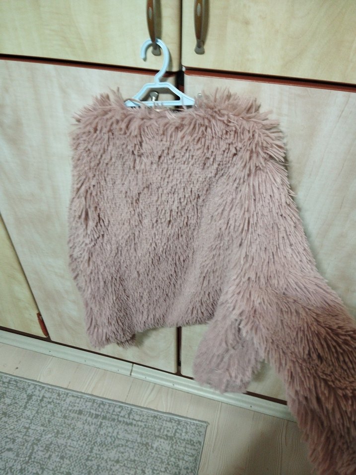 Pembe peluş kürk - Görsel 3