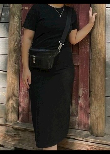 Siyah Uzun Elbise - Görsel 2