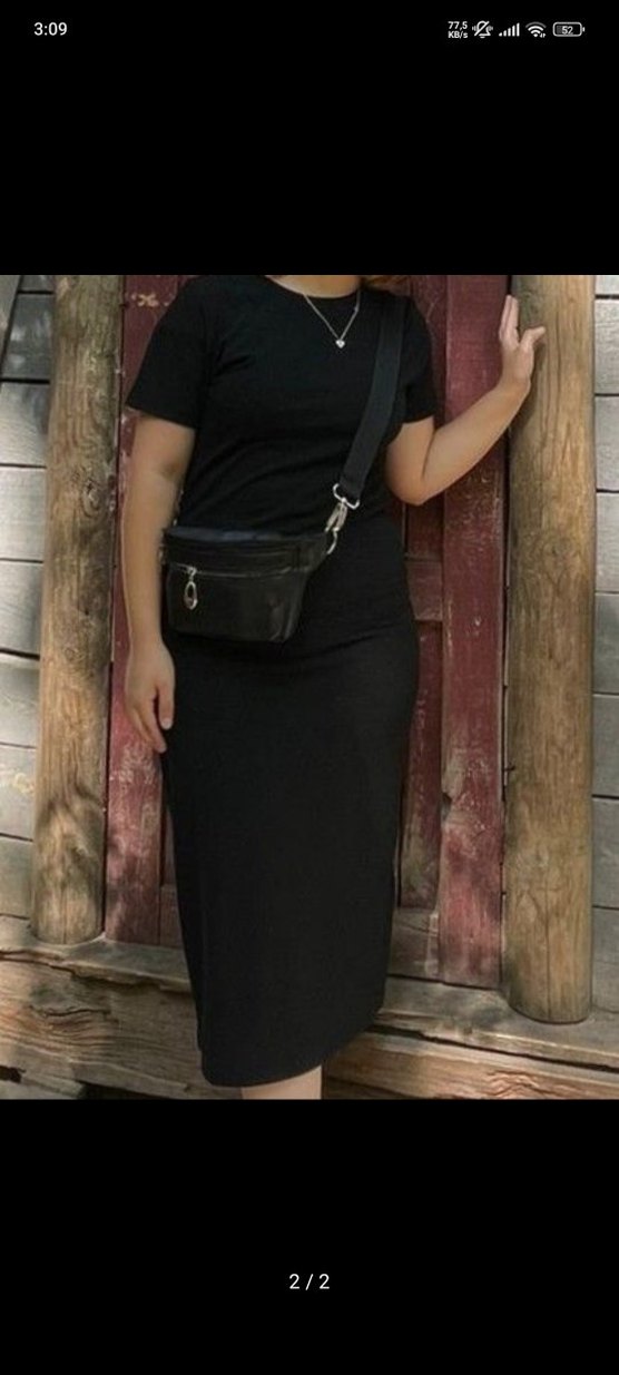 Siyah Uzun Elbise - Görsel 2