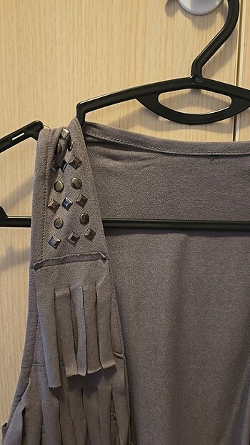 Süet yelek - Görsel 2