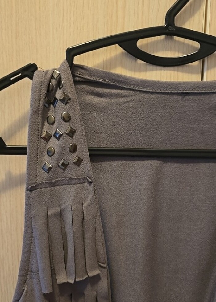 Süet yelek - Görsel 2