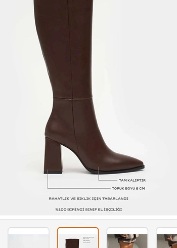 Kahverengi çizme - Görsel 3