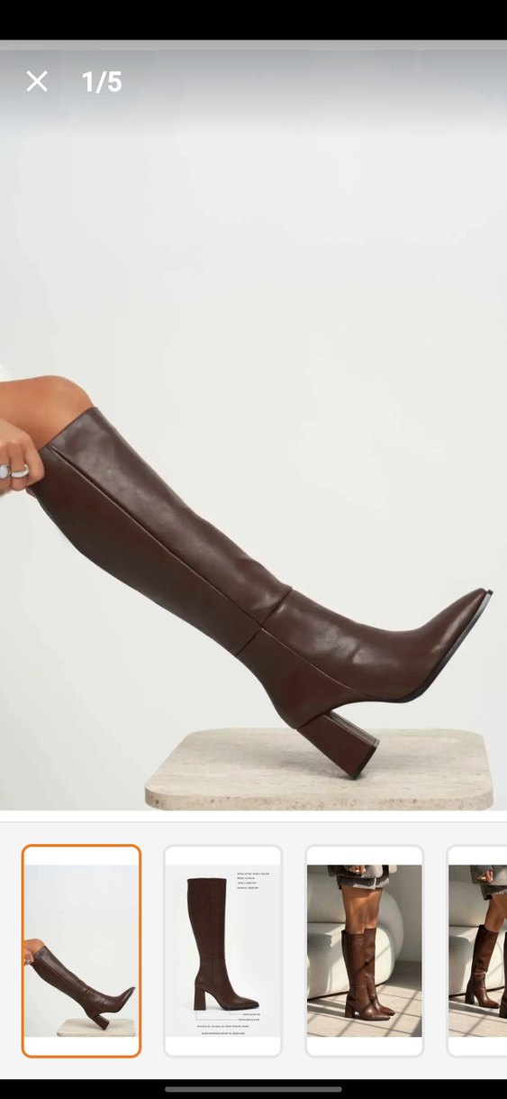 Kahverengi çizme - Görsel 4