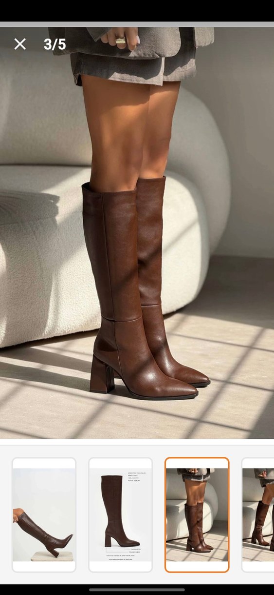 Kahverengi çizme - Görsel 2