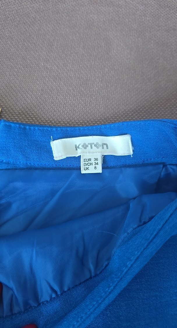 Mavi Kadın Mini Etek - Görsel 2