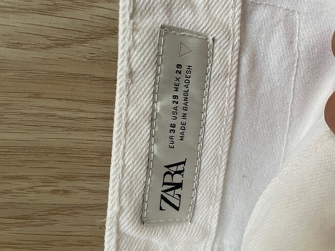 36 Beden beyaz Renk Zara erkek