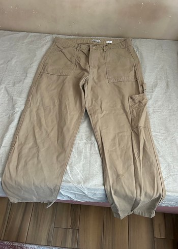 Bej Renkli DeFacto Düğmeli Erkek Pantolon - Görsel 3