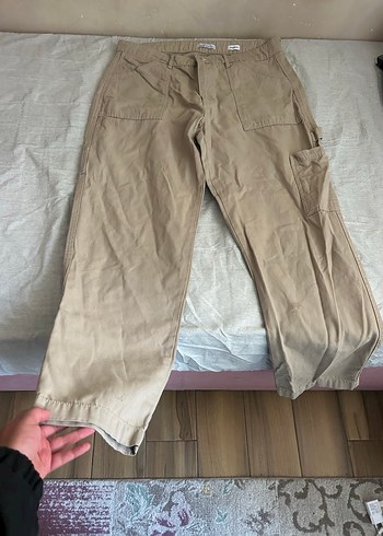 Bej Renkli DeFacto Düğmeli Erkek Pantolon - Görsel 2