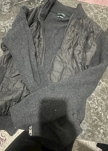 Gri Fermuarlı Erkek Mont - Görsel 3