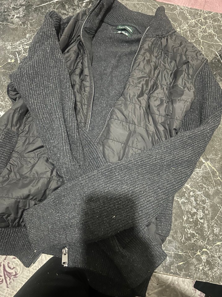 Gri Fermuarlı Erkek Mont - Görsel 3