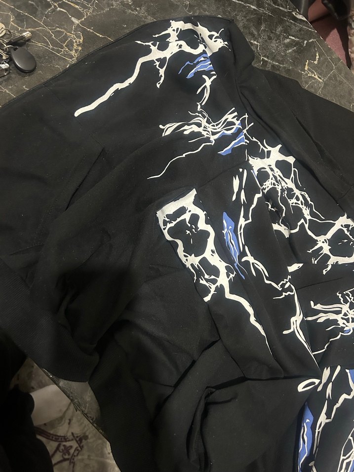 Şimşek desenli erkek ceketi - Görsel 4