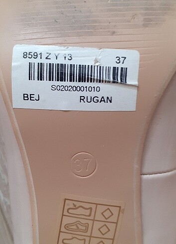37 Beden ten rengi Renk Bambi rugan ayakkabı 