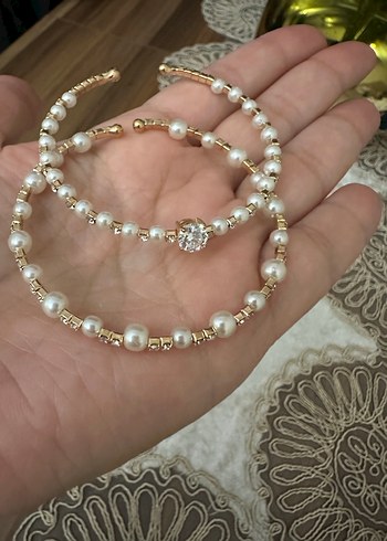 Diğer İnci ve Taş Detaylı Kadın Bileklik