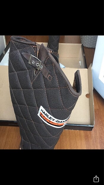 38 Beden kahverengi Renk Harley davidson çizme bot