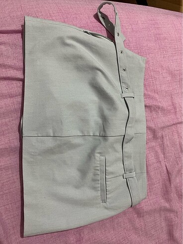 xs Beden gri Renk Bershka şort etek