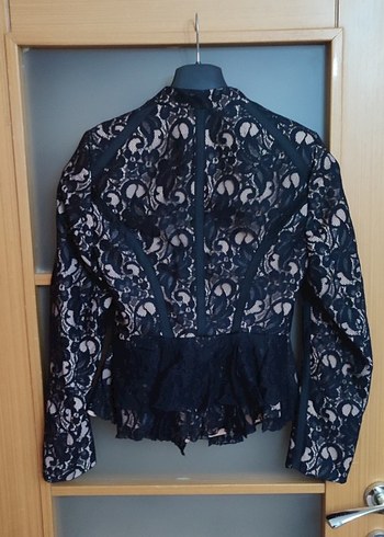 İpekyol Dantelli Siyah Kadın Ceket - Görsel 2