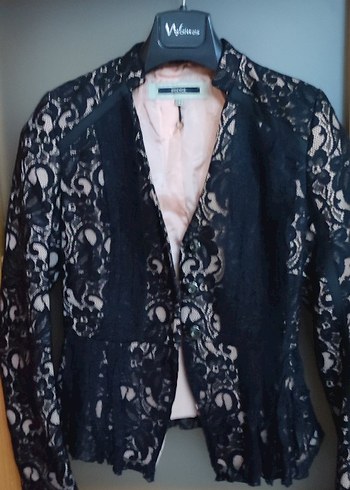 İpekyol Dantelli Siyah Kadın Ceket - Görsel 3