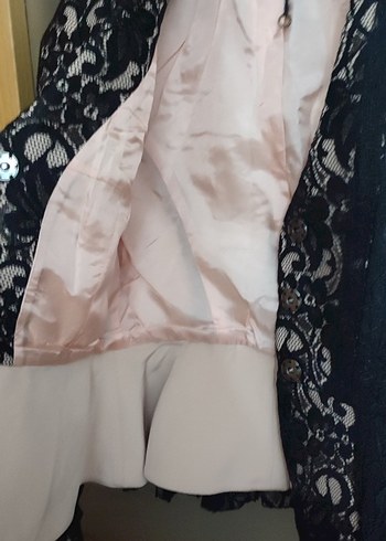 İpekyol Dantelli Siyah Kadın Ceket - Görsel 5