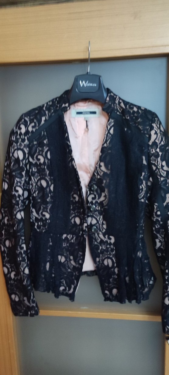 İpekyol Dantelli Siyah Kadın Ceket - Görsel 3