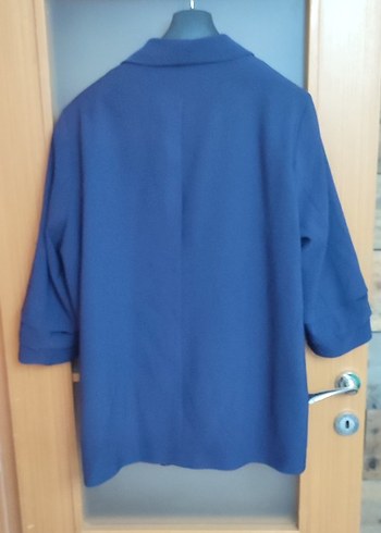 Düğmeli Lacivert Kadın Ceket - Görsel 2