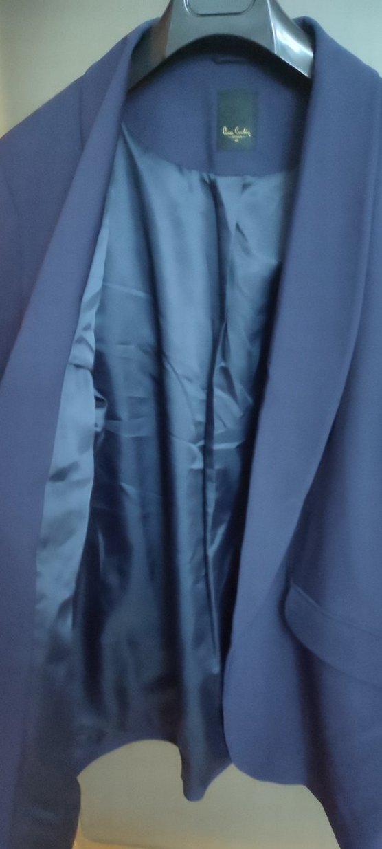 Düğmeli Lacivert Kadın Ceket - Görsel 3