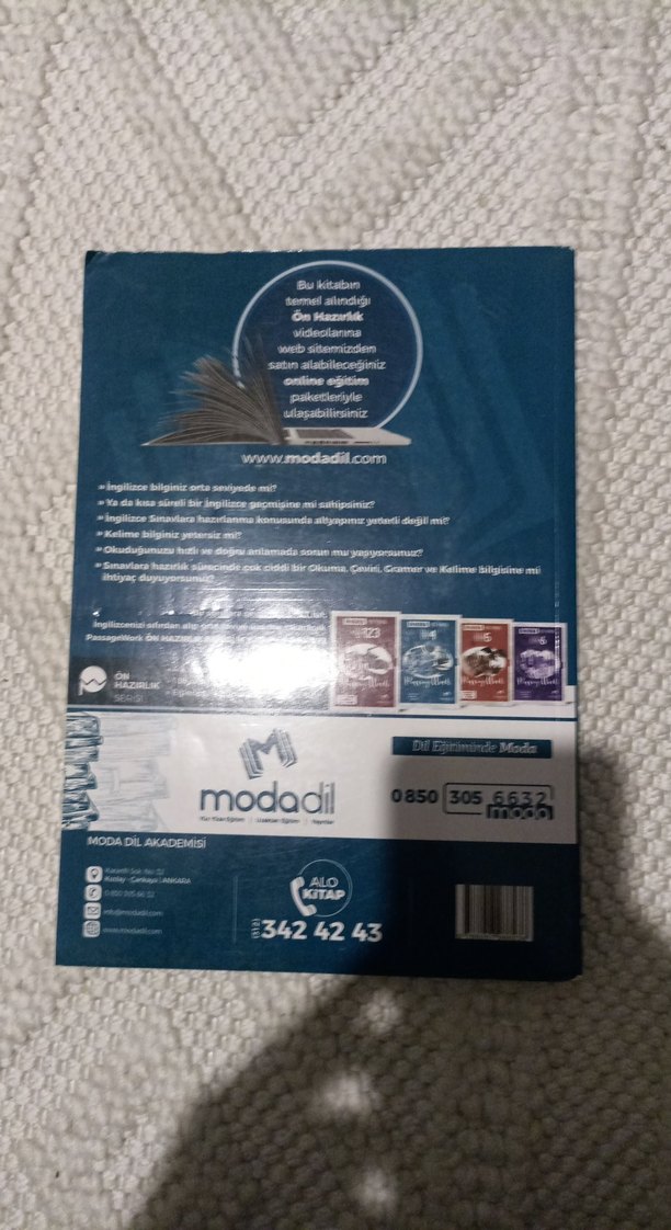 Ön Hazırlık YDS-YÖKDİL Seviye 4 Passage Work Kitabı - Görsel 3