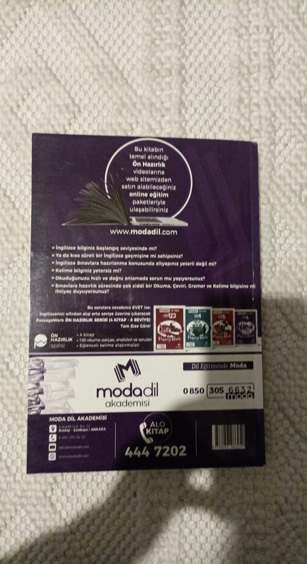 YDS-YÖKDİL Ön Hazırlık Passage Work 6 Kitabı - Görsel 4