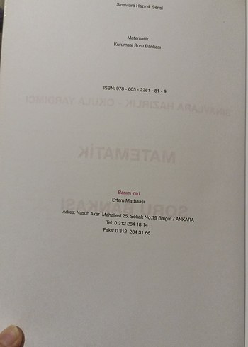 Limit Kurumsal, Matematik Soru Bankası (Ayt) - Görsel 2